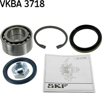 SKF VKBA 3718 - Kit cuscinetto ruota autozon.pro