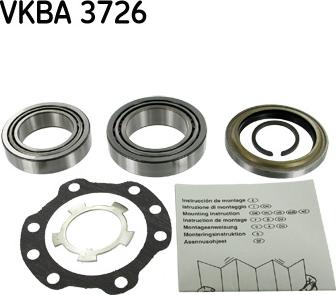 SKF VKBA 3726 - Kit cuscinetto ruota autozon.pro