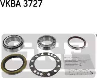 SKF VKBA 3727 - Kit cuscinetto ruota autozon.pro