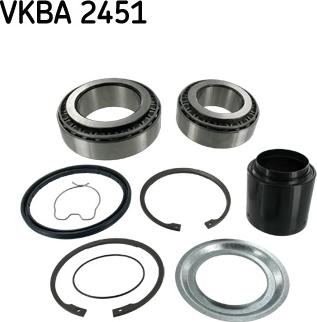 SKF VKBA 2451 - Kit cuscinetto ruota autozon.pro