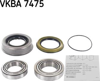 SKF VKBA 7475 - Kit cuscinetto ruota autozon.pro