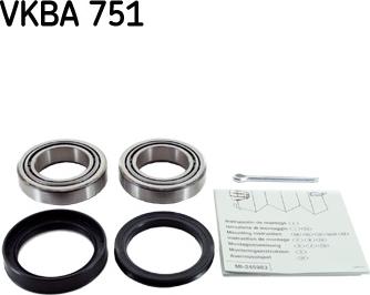 SKF VKBA 751 - Kit cuscinetto ruota autozon.pro