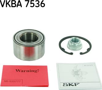 SKF VKBA 7536 - Kit cuscinetto ruota autozon.pro