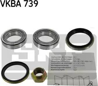 SKF VKBA 739 - Kit cuscinetto ruota autozon.pro