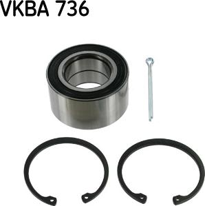 SKF VKBA 736 - Kit cuscinetto ruota autozon.pro