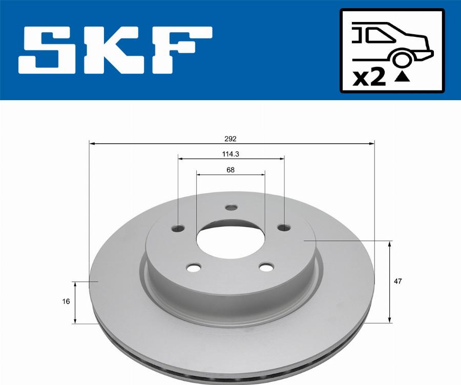 SKF VKBD 90424 V2 - Discofreno autozon.pro