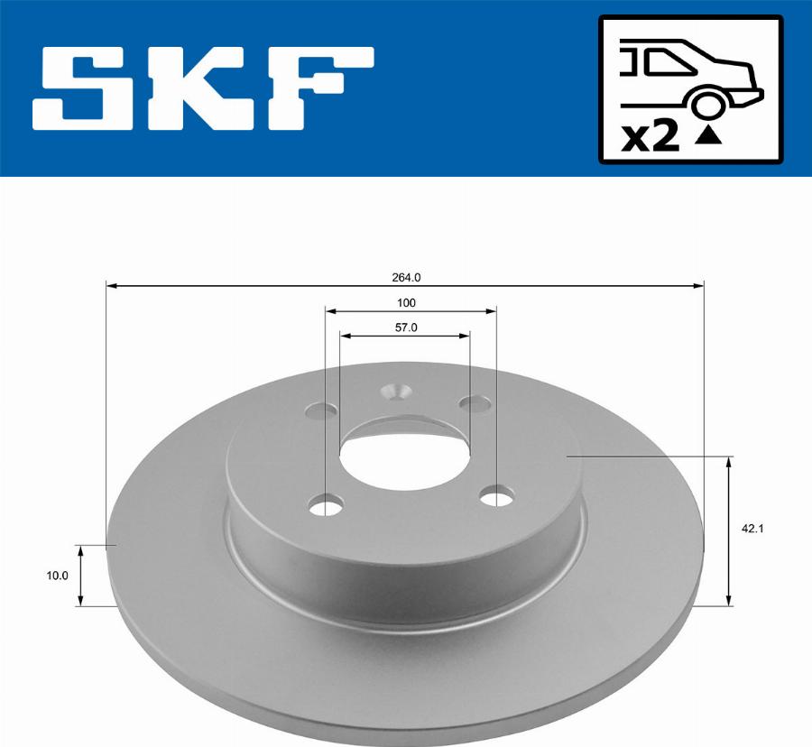 SKF VKBD 90575 S2 - Discofreno autozon.pro