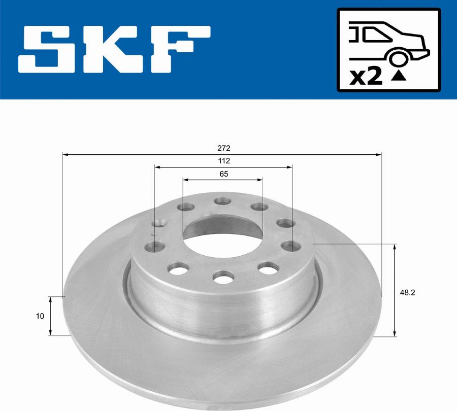 SKF VKBD 90041 S2 - Discofreno autozon.pro