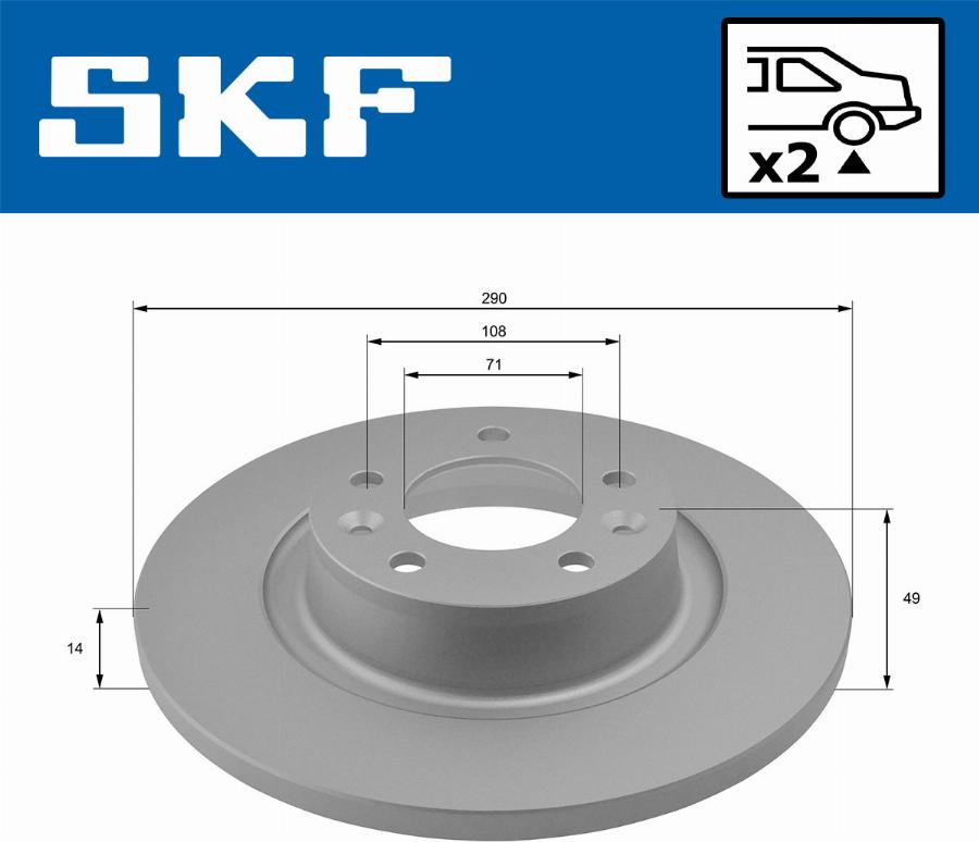 SKF VKBD 90034 S2 - Discofreno autozon.pro