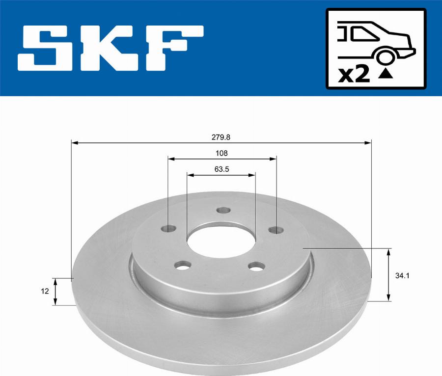 SKF VKBD 90026 S2 - Discofreno autozon.pro