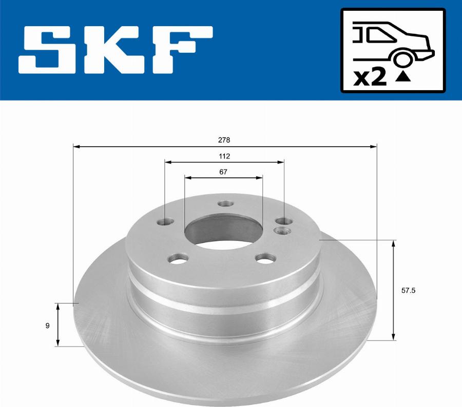 SKF VKBD 90145 S2 - Discofreno autozon.pro