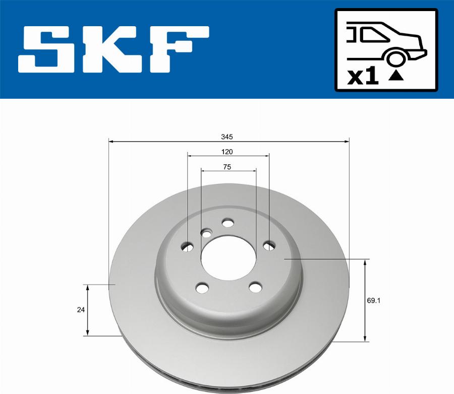 SKF VKBD 90162 V1 - Discofreno autozon.pro