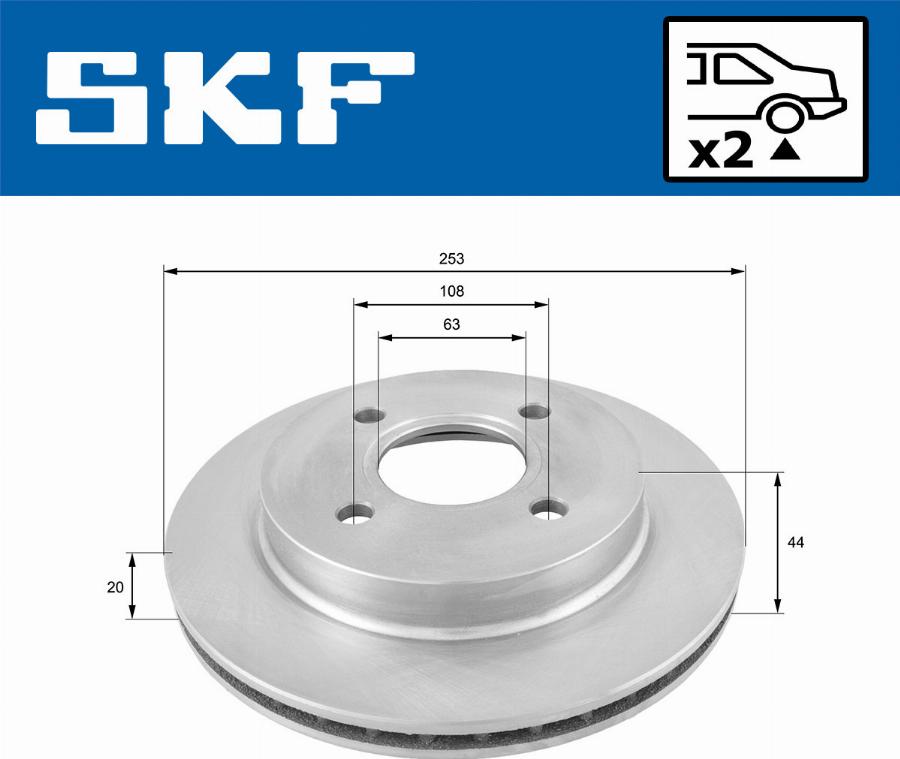 SKF VKBD 90847 V2 - Discofreno autozon.pro