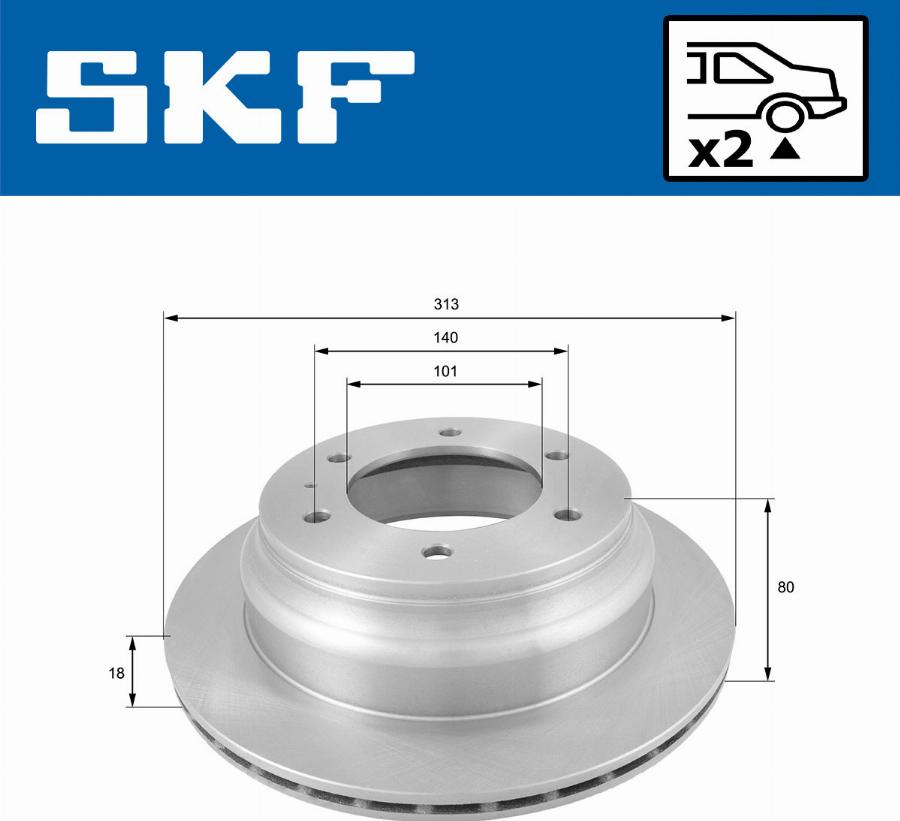 SKF VKBD 90850 V2 - Discofreno autozon.pro