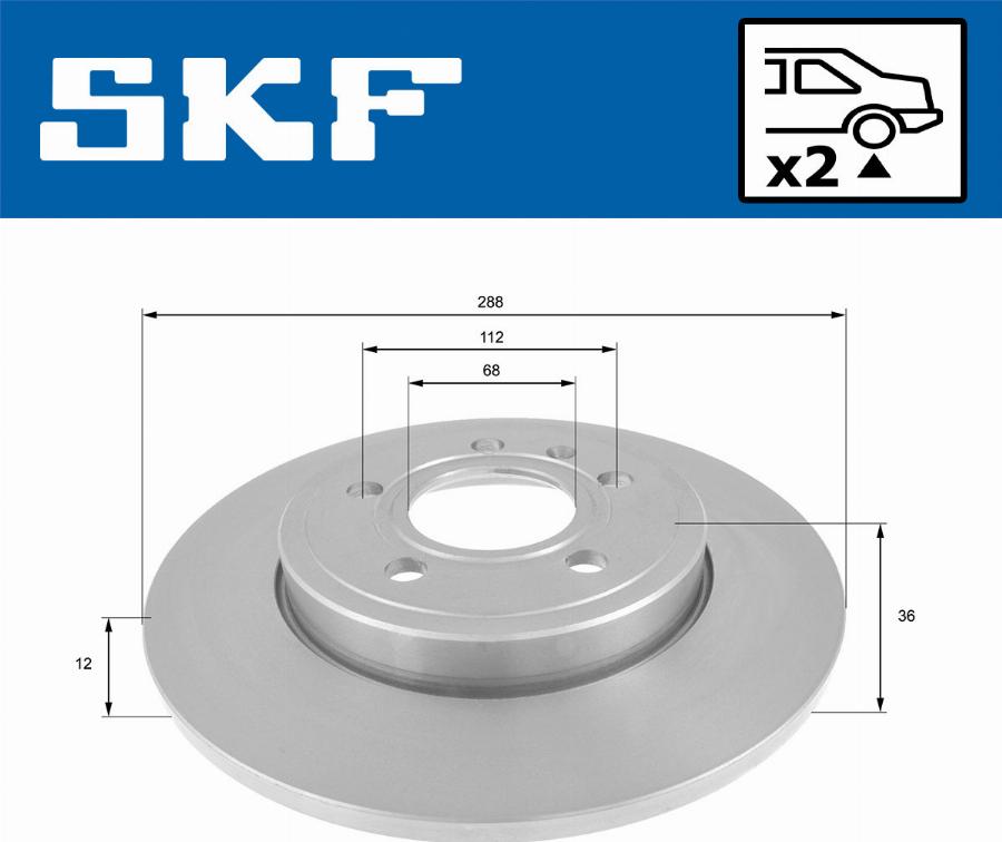 SKF VKBD 90350 S2 - Discofreno autozon.pro