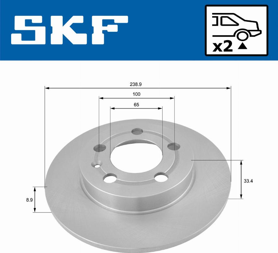 SKF VKBD 90361 S2 - Discofreno autozon.pro