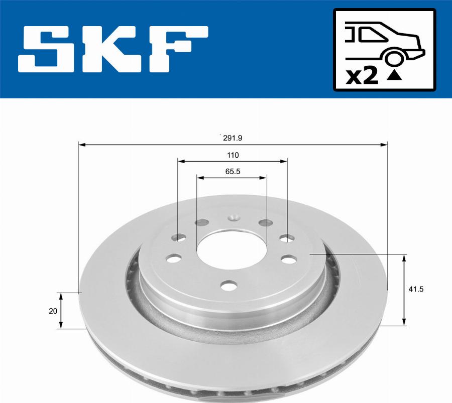 SKF VKBD 90370 V2 - Discofreno autozon.pro