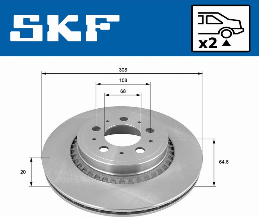 SKF VKBD 90296 V2 - Discofreno autozon.pro