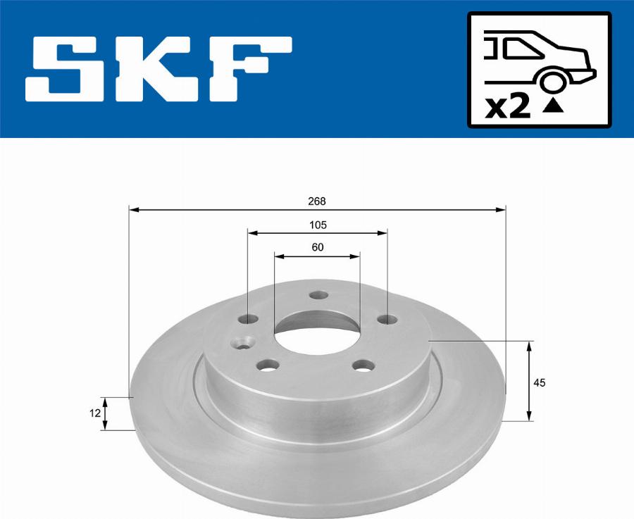 SKF VKBD 90298 S2 - Discofreno autozon.pro