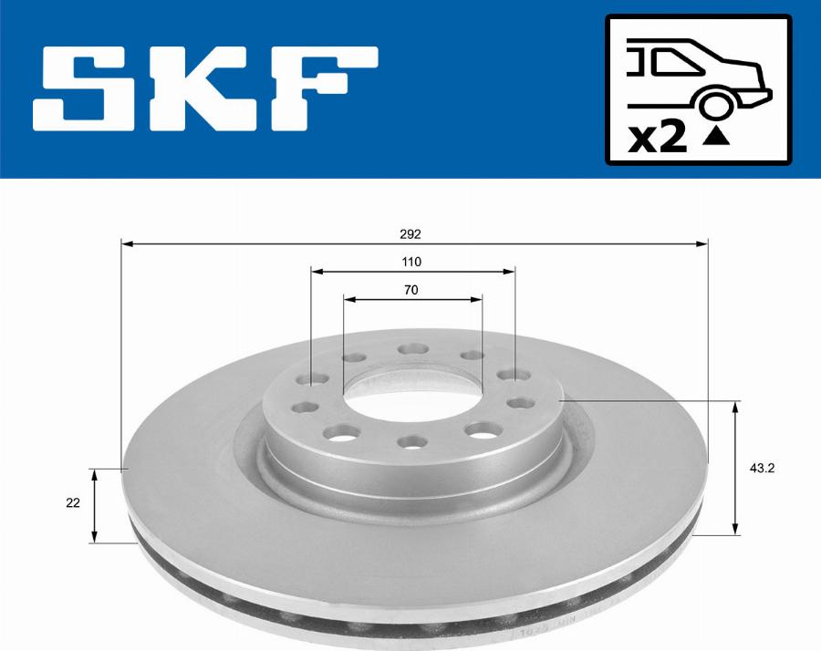 SKF VKBD 90744 V2 - Discofreno autozon.pro