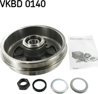 SKF VKBD 0140 - Tamburo freno autozon.pro