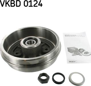 SKF VKBD 0124 - Tamburo freno autozon.pro