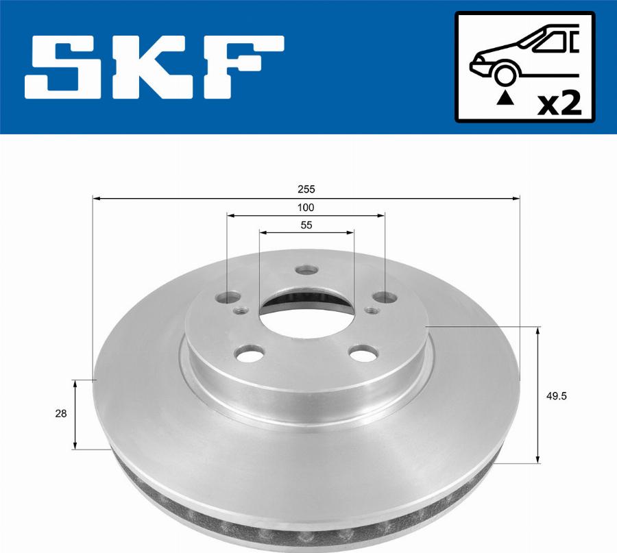 SKF VKBD 80999 V2 - Discofreno autozon.pro