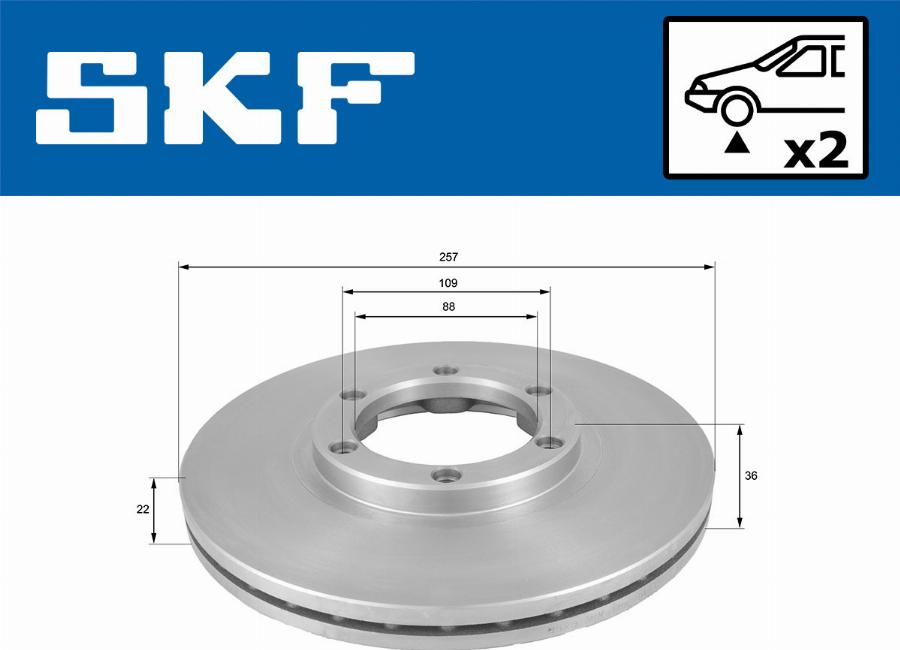 SKF VKBD 80955 V2 - Discofreno autozon.pro