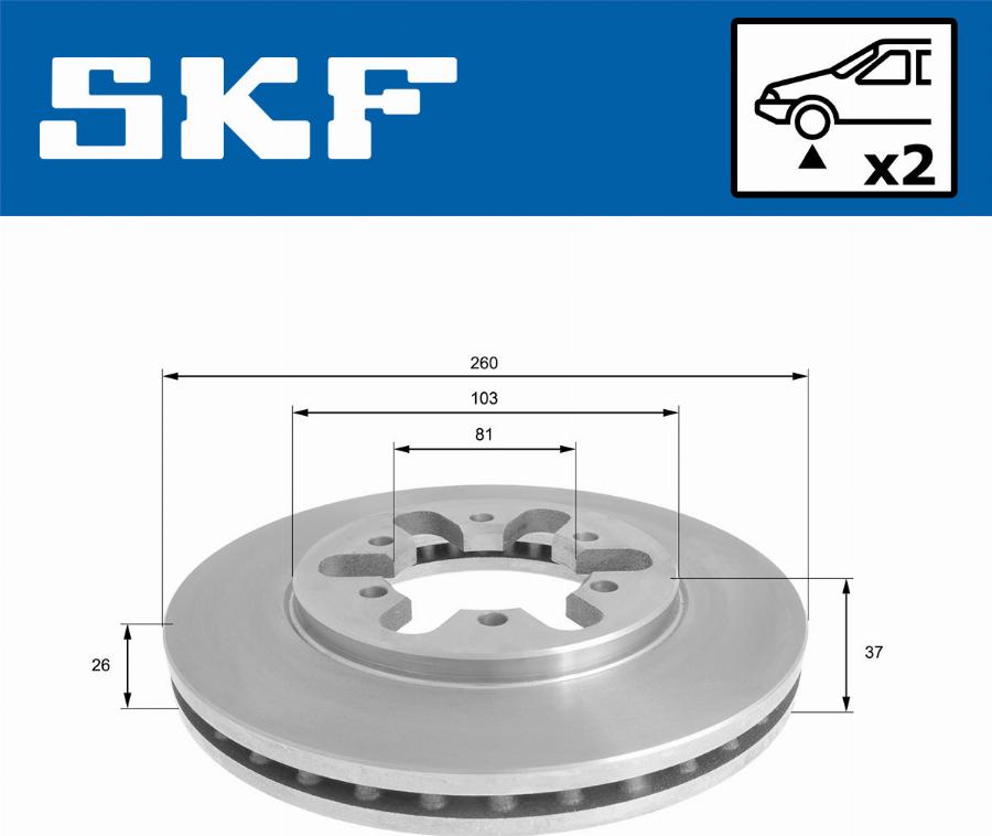 SKF VKBD 80910 V2 - Discofreno autozon.pro