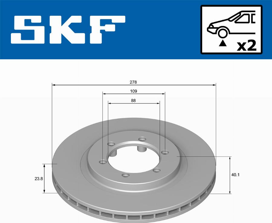 SKF VKBD 80918 V2 - Discofreno autozon.pro