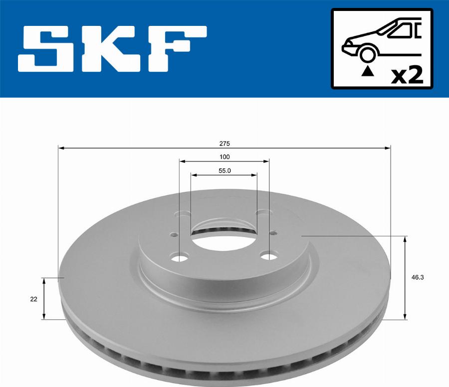 SKF VKBD 80495 V2 - Discofreno autozon.pro