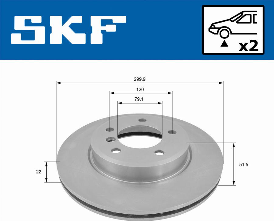 SKF VKBD 80436 V2 - Discofreno autozon.pro