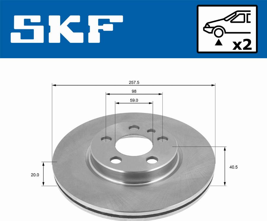 SKF VKBD 80420 V2 - Discofreno autozon.pro