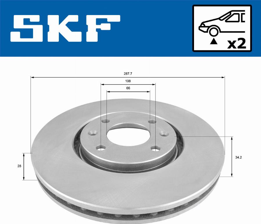 SKF VKBD 80428 V2 - Discofreno autozon.pro