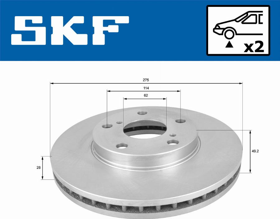 SKF VKBD 80479 V2 - Discofreno autozon.pro