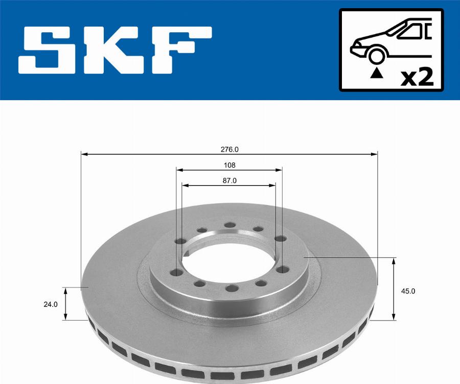 SKF VKBD 80550 V2 - Discofreno autozon.pro