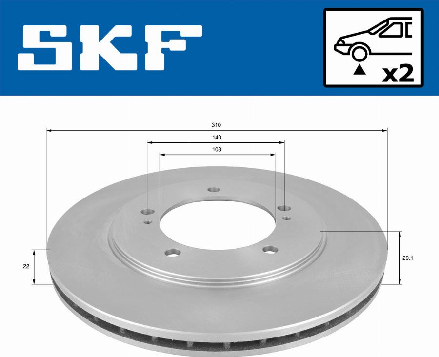 SKF VKBD 80569 V2 - Discofreno autozon.pro