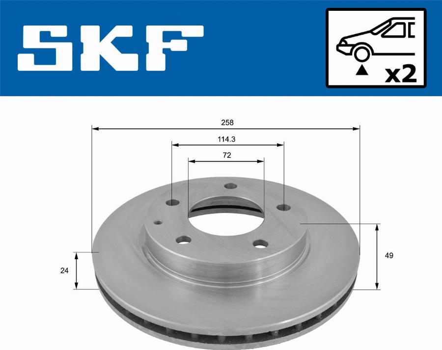 SKF VKBD 80518 V2 - Discofreno autozon.pro