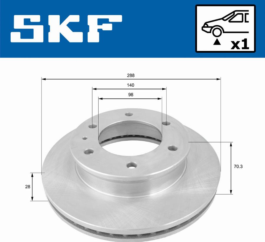 SKF VKBD 80538 V1 - Discofreno autozon.pro