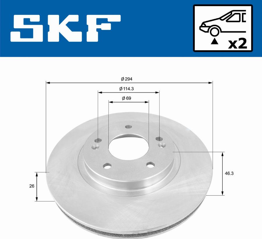 SKF VKBD 80576 V2 - Discofreno autozon.pro