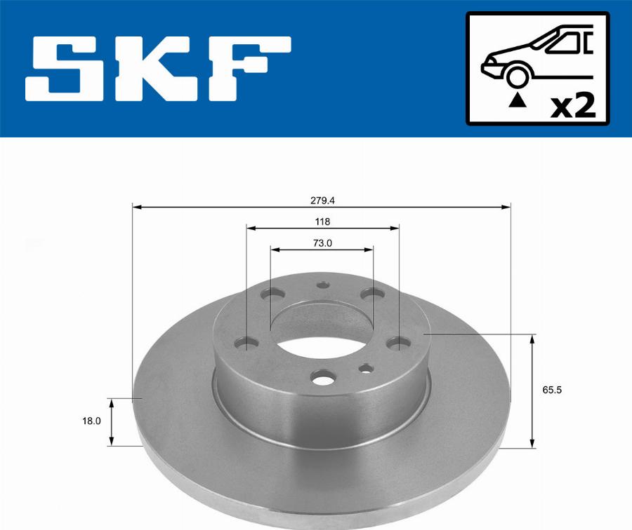 SKF VKBD 80577 S2 - Discofreno autozon.pro