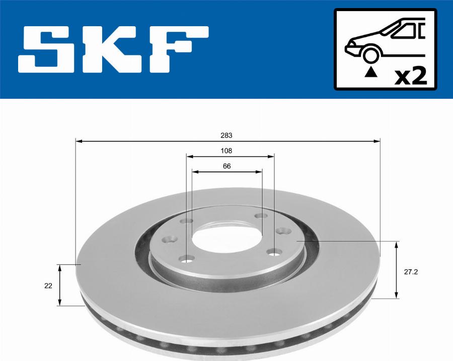 SKF VKBD 80650 V2 - Discofreno autozon.pro