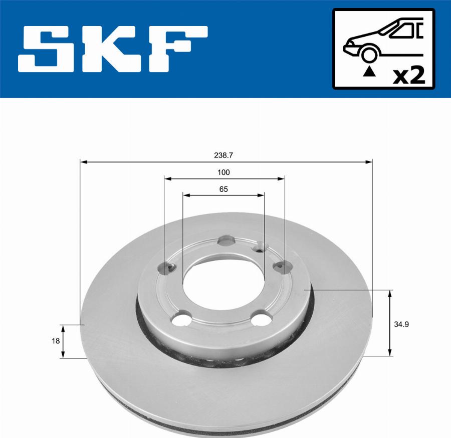 SKF VKBD 80612 V2 - Discofreno autozon.pro