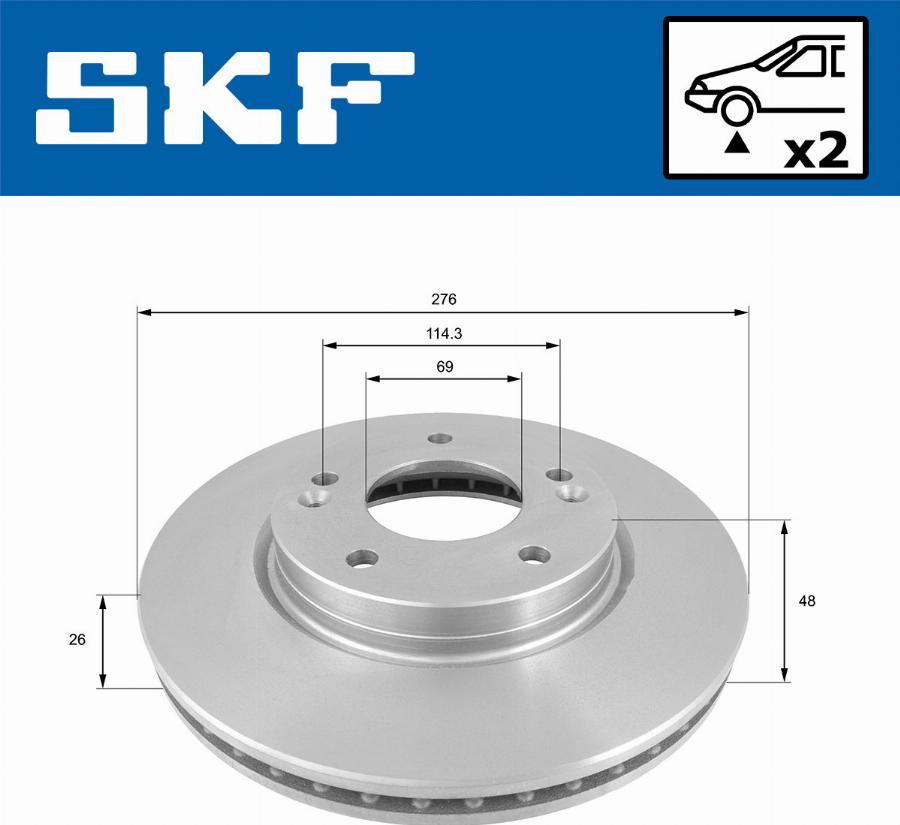 SKF VKBD 80625 V2 - Discofreno autozon.pro