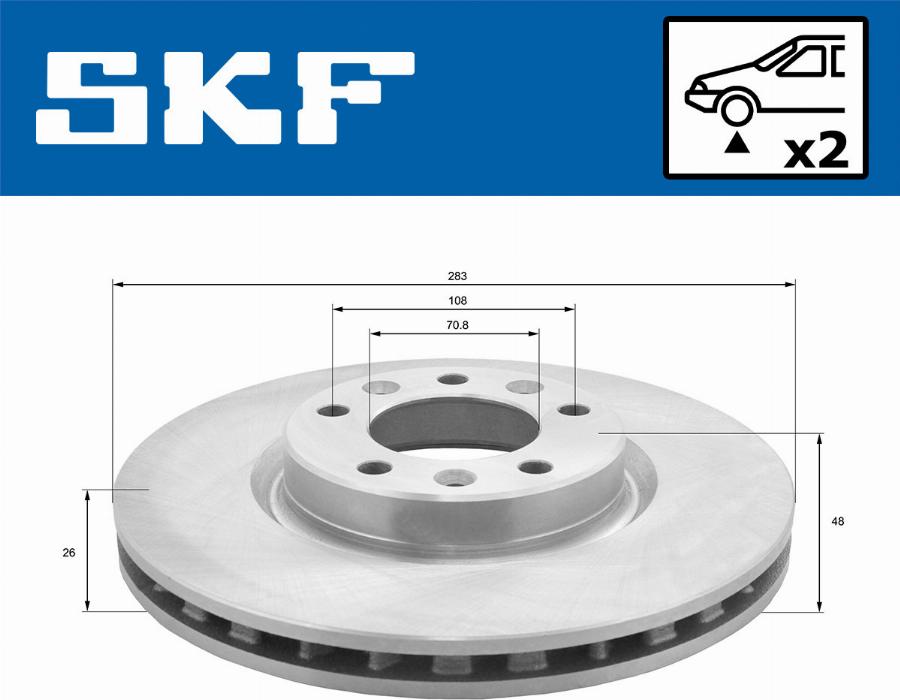 SKF VKBD 80090 V2 - Discofreno autozon.pro