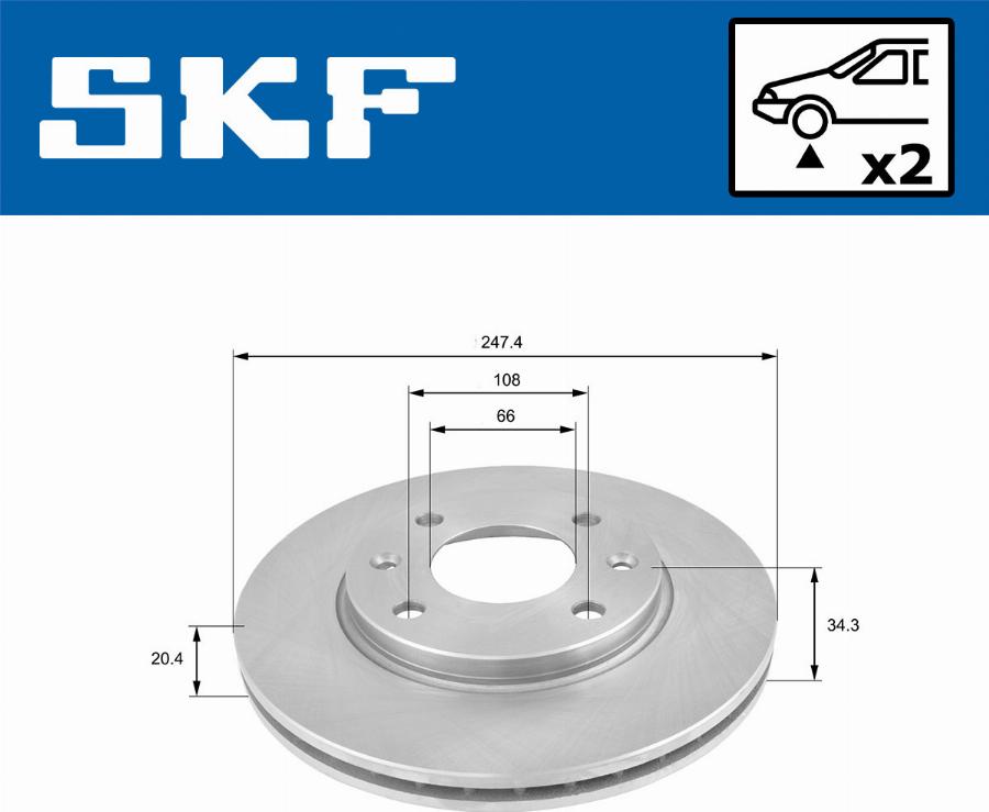 SKF VKBD 80092 V2 - Discofreno autozon.pro