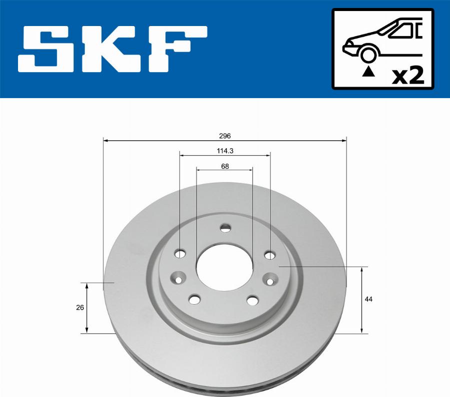 SKF VKBD 80047 V2 - Discofreno autozon.pro