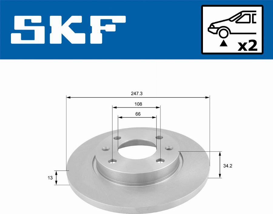 SKF VKBD 80059 S2 - Discofreno autozon.pro