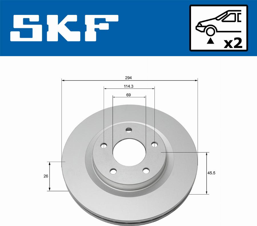 SKF VKBD 80054 V2 - Discofreno autozon.pro