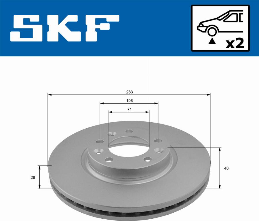 SKF VKBD 80061 V2 - Discofreno autozon.pro